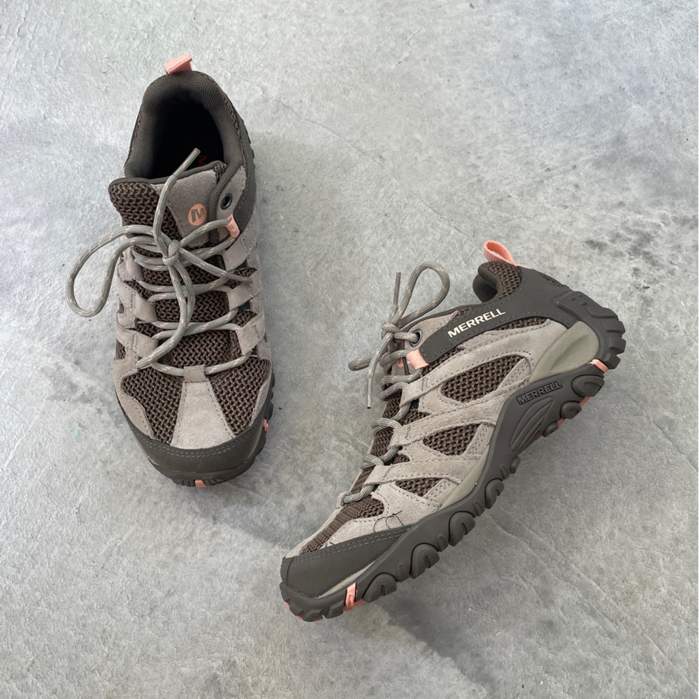 Merrell Alverstone 2 Aluminium leather and suede low hiking boot